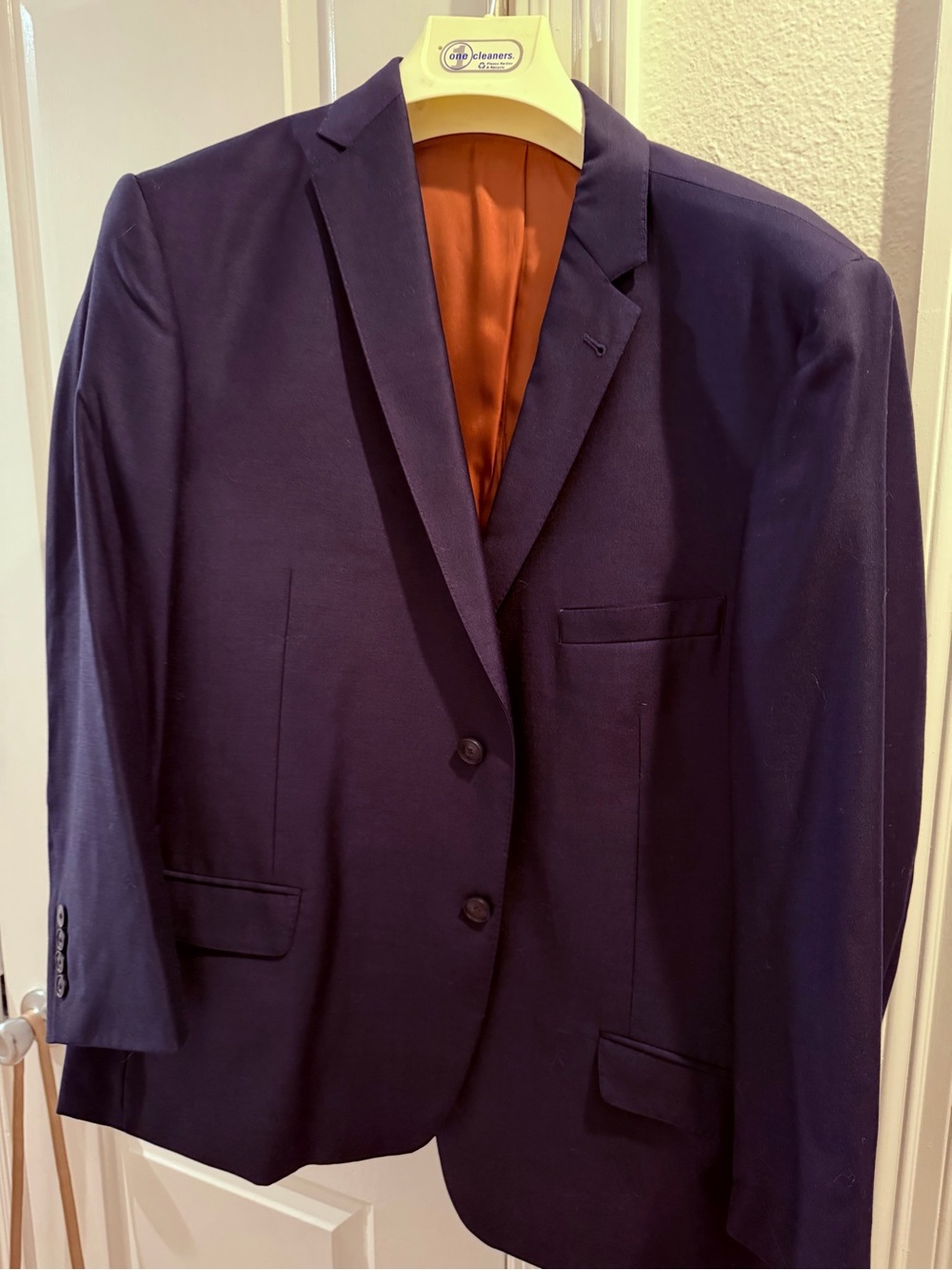 Joseph A. Banks Men's Navy Blue Suit